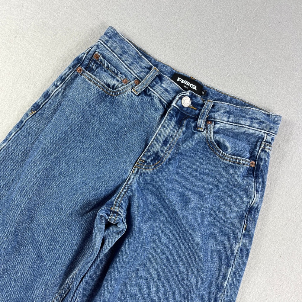RSQ Baggy Women's Blue Denim Wide Leg Jeans Size 14